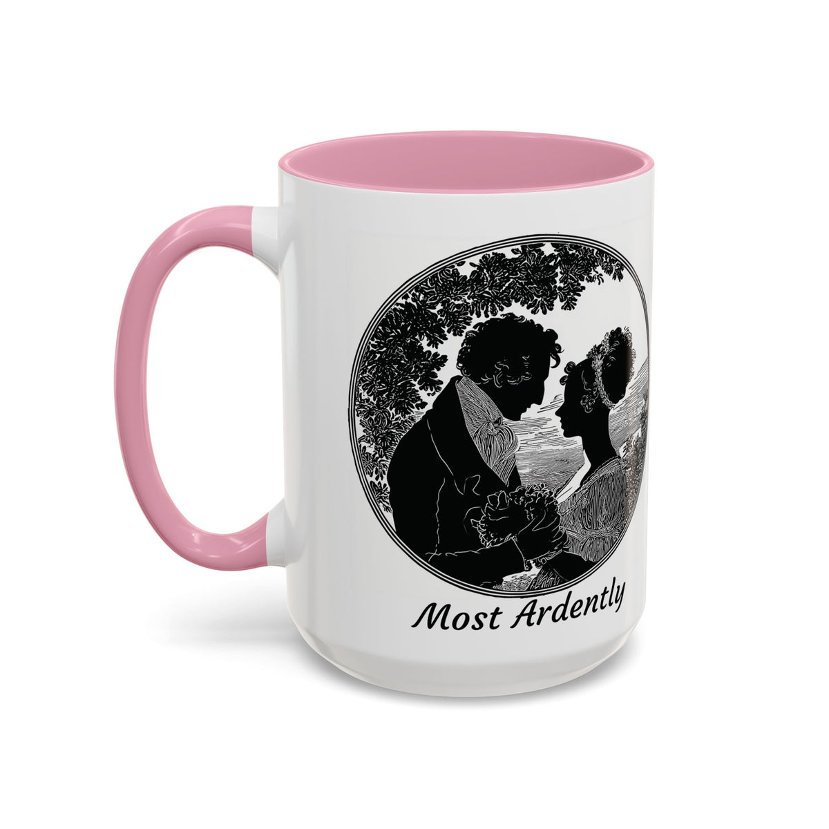 Regency Silhouette 'Most Ardently' Mug, Ceramic Coffee Mug | 11oz or 15oz