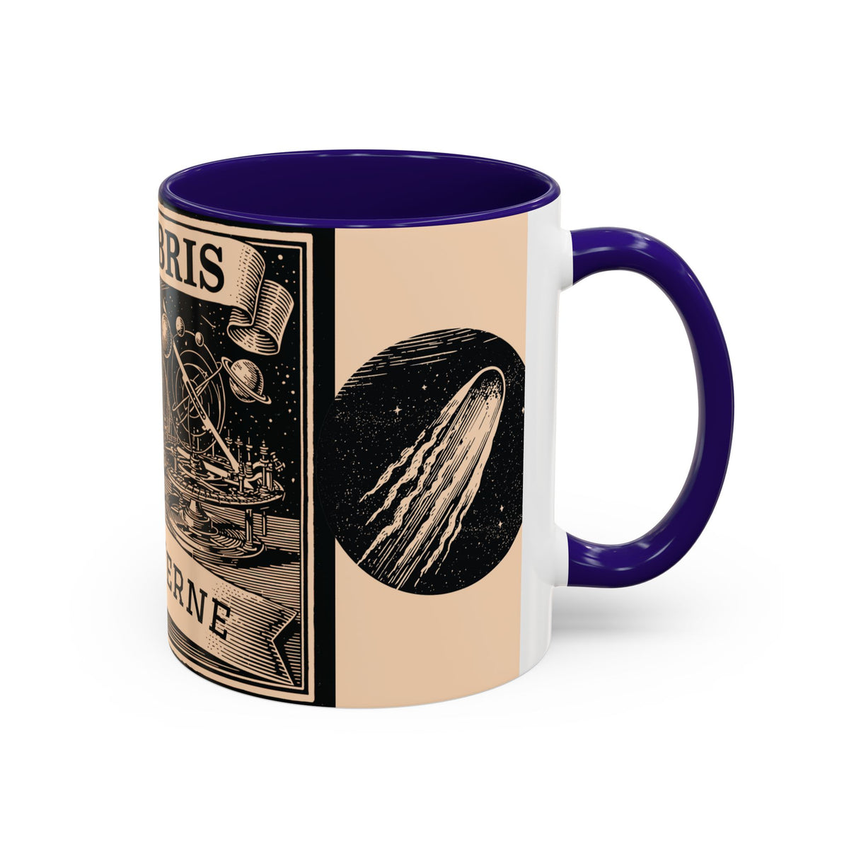 Jules Verne Ex Libris Vintage Science Fiction Coffee Mug (11oz & 15oz)