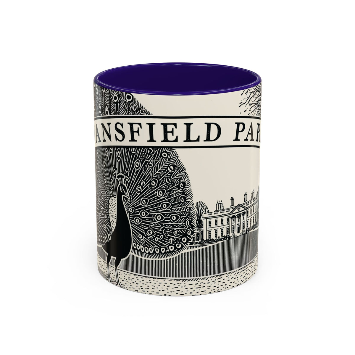 Mansfield Park illustration Mug | Peacock & Estate ceramic mug
