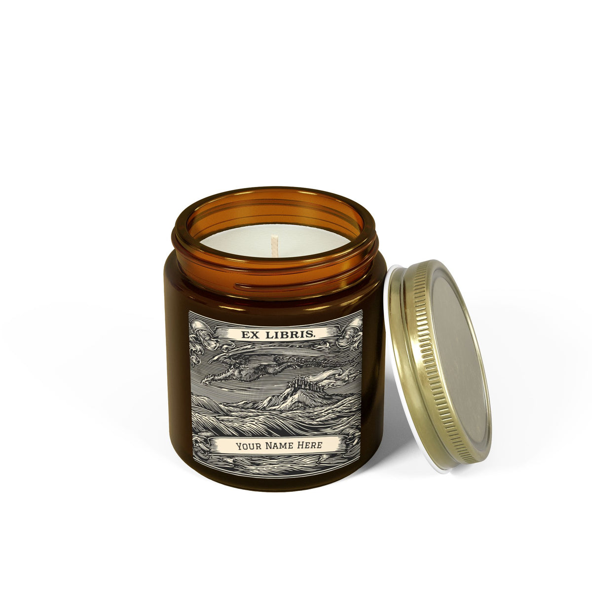 Ex Libris Scented Candle — Personalized, 4oz/9oz
