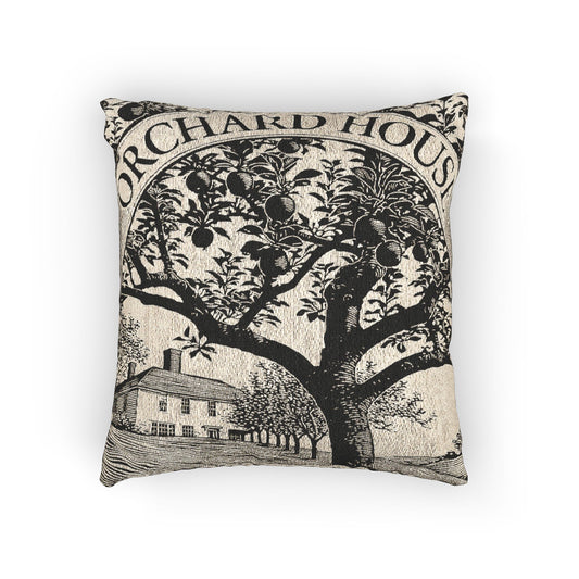 Orchard House Woven Pillow | Little Women Literary Tapestry Pillow