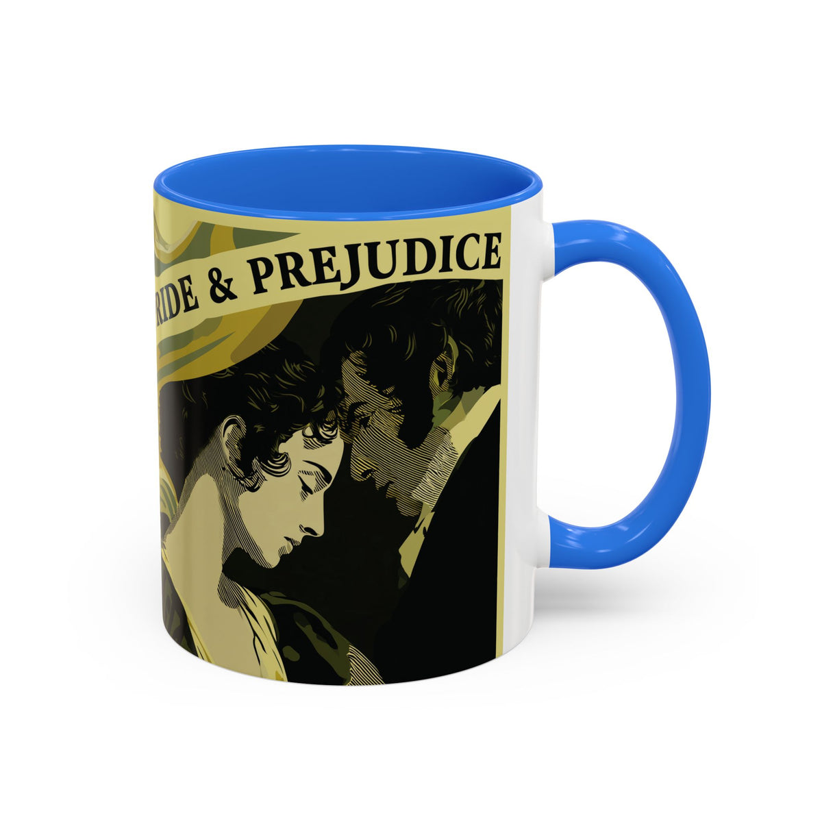 Pride & Prejudice Ceramic Mug – Jane Austen Vintage Romance Coffee Cup