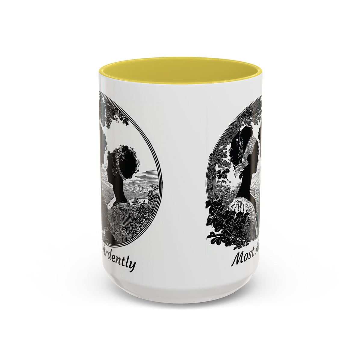Regency Silhouette 'Most Ardently' Mug, Ceramic Coffee Mug | 11oz or 15oz