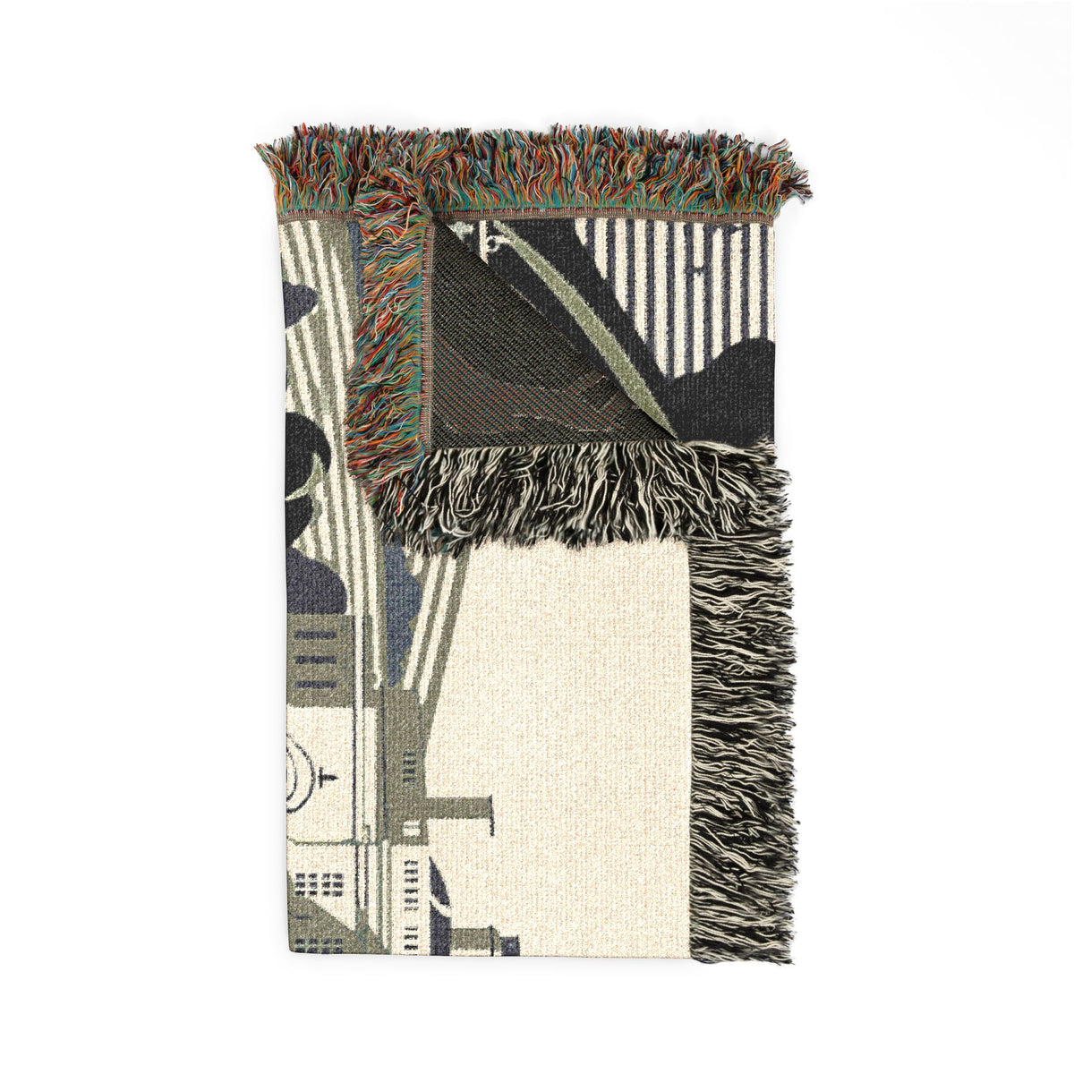 Elizabeth Bennet Walking to Pemberley Woven Blanket | Pride & Prejudice Manor Landscape