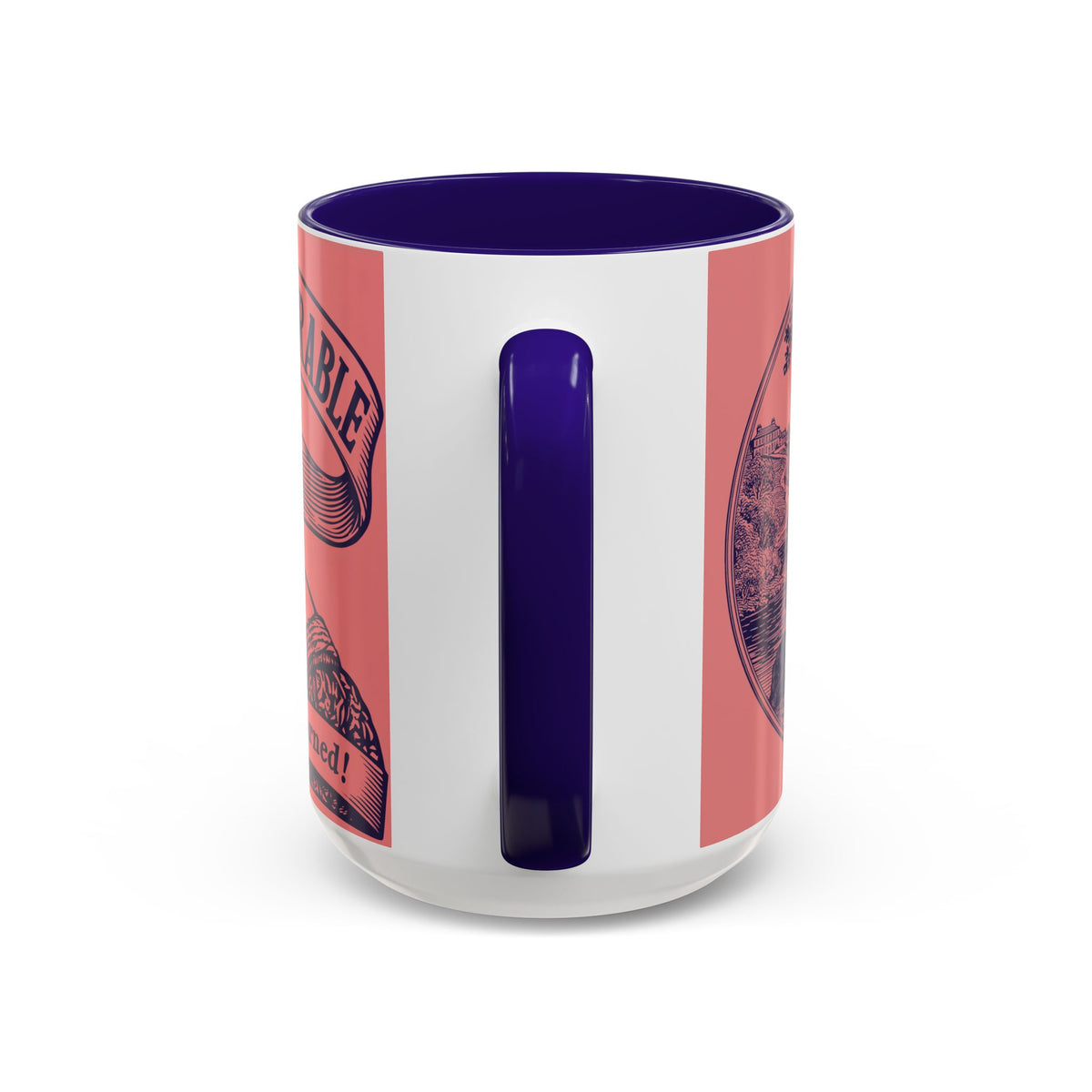 Barely Tolerable Vintage Portrait Mug — Funny Retro Coffee Cup (11oz/15oz)