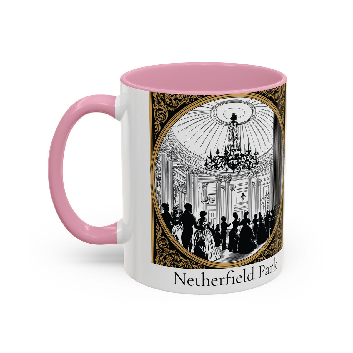 Netherfield Park Ballroom Scene Mug | 11oz 15oz Color Accent