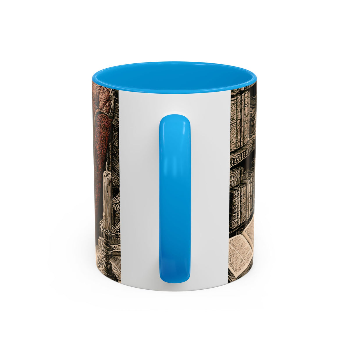 Edgar Allan Poe Raven Portrait Mug | Ceramic Coffee Cup