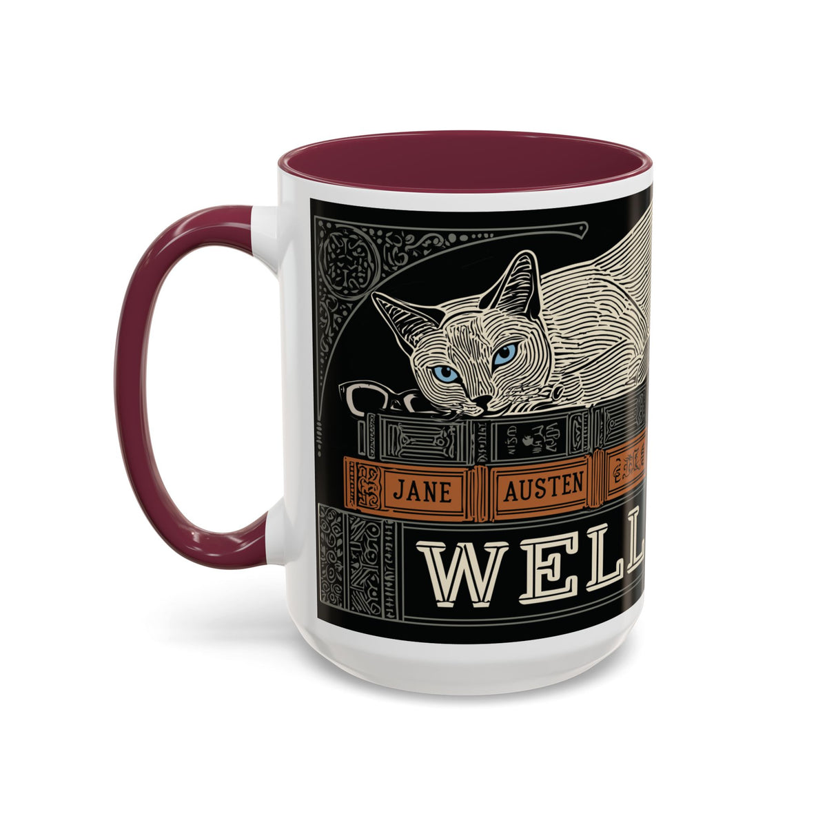 Bookstore Cat-Well Read Cat Mug | Literary Cat Stack Mug