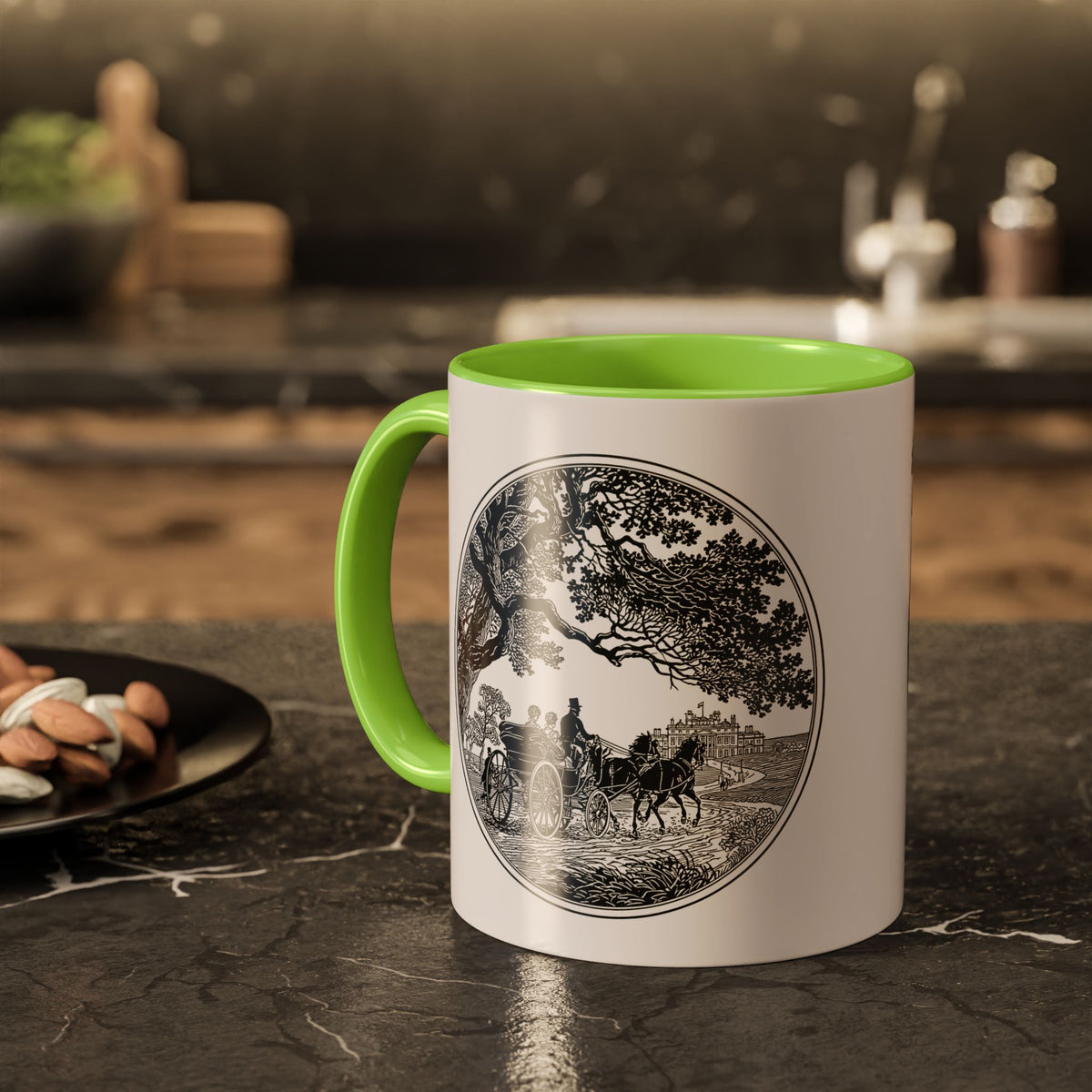 Romantic Vintage Silhouette Mug — "Most Ardently" Tea Coffee Cup (11oz/15oz)
