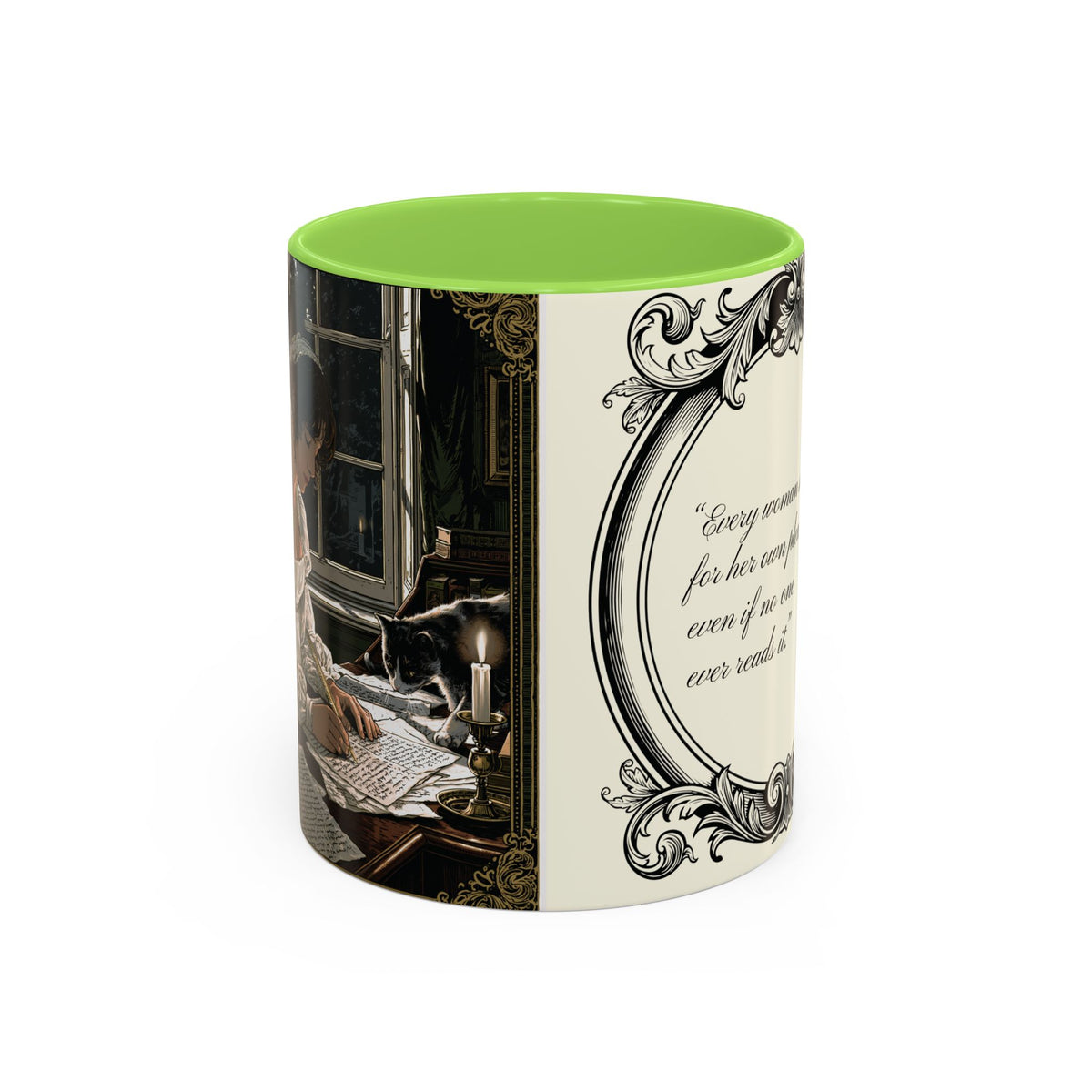 Jane Austen Quote Mug — “Every woman should write...” (11oz & 15oz)