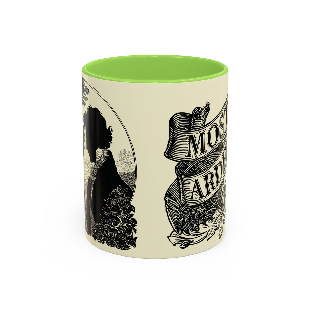 Most Ardently Floral Coffee Mug — Vintage Romantic Quote Mug (11oz & 15oz)