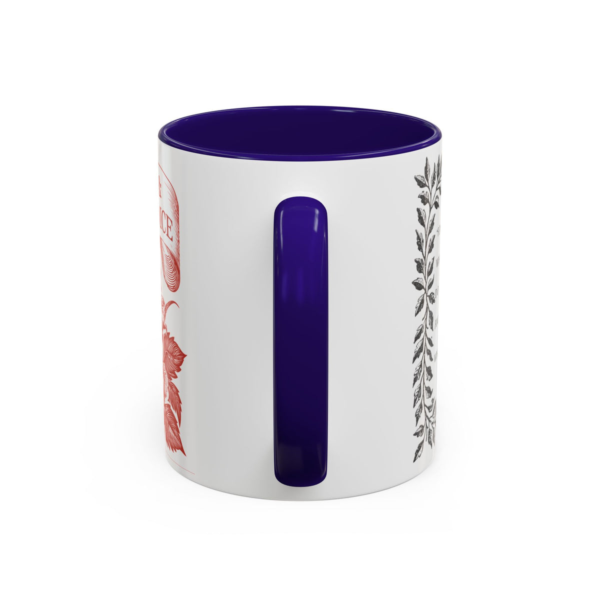 "...follies and nonsense" Elizabeth Bennet Quote  —  Pride & Prejudice Floral Mug (11oz/15oz)