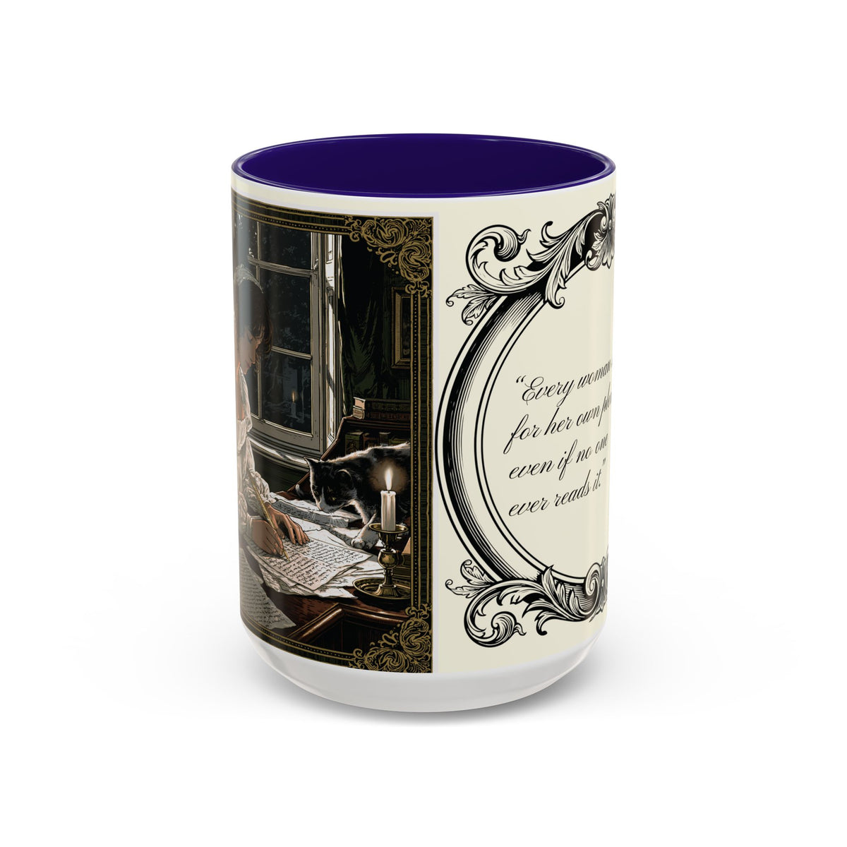 Jane Austen Quote Mug — “Every woman should write...” (11oz & 15oz)