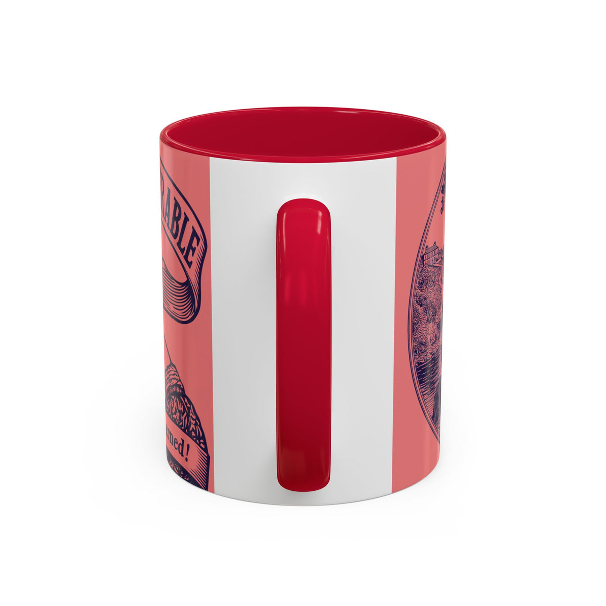 Barely Tolerable Vintage Portrait Mug — Funny Retro Coffee Cup (11oz/15oz)