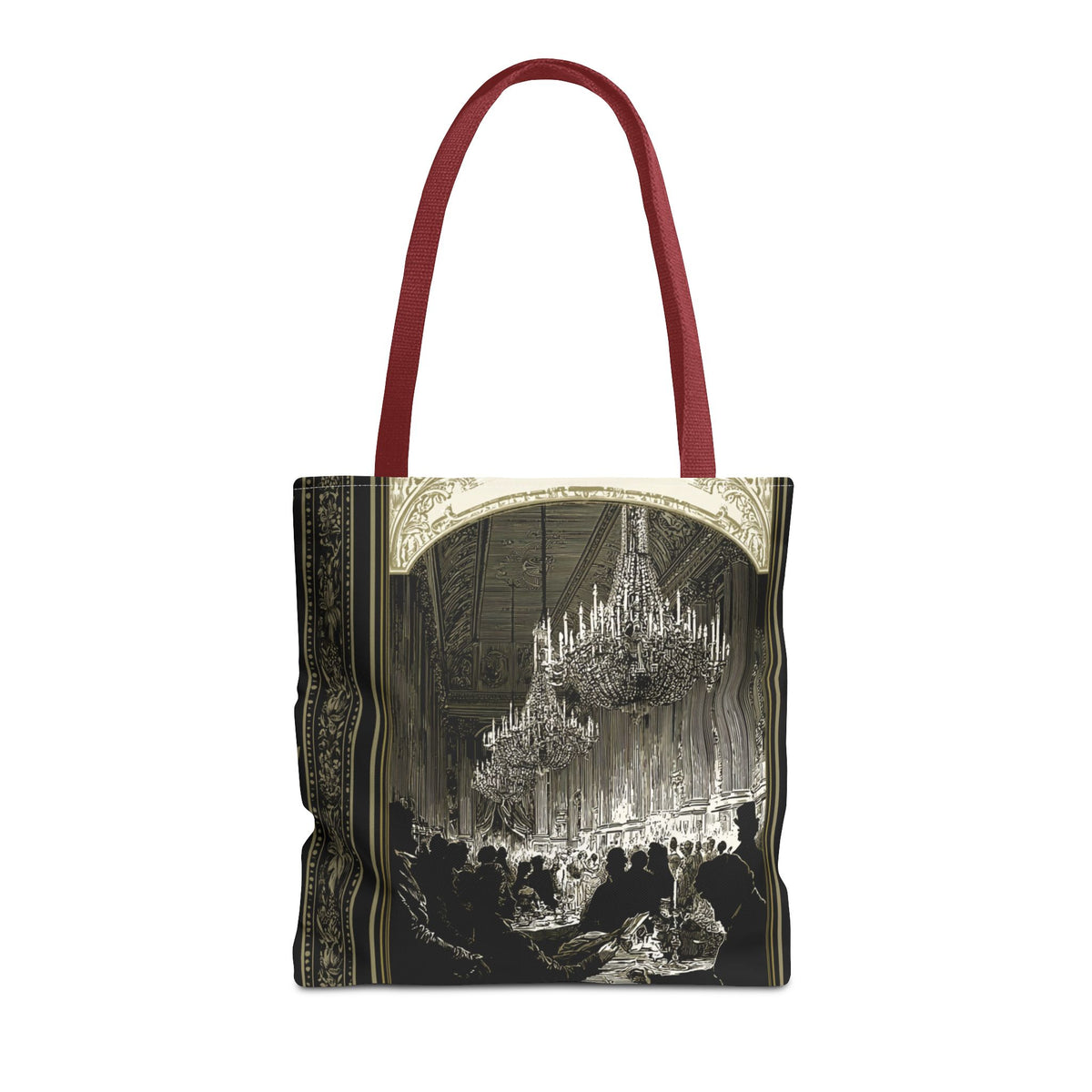 Regency Ballroom Chandelier Tote Bag | Vintage Ballroom Scene