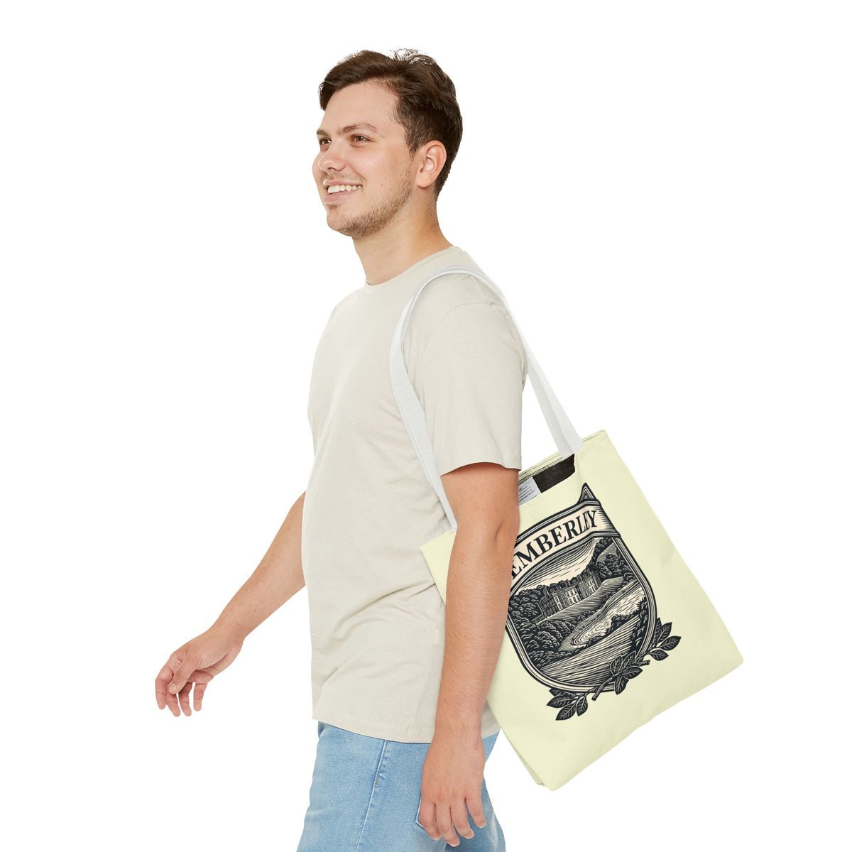 Pemberley Crest Tote Bag — Regency Manor Vintage Shield Canvas Tote