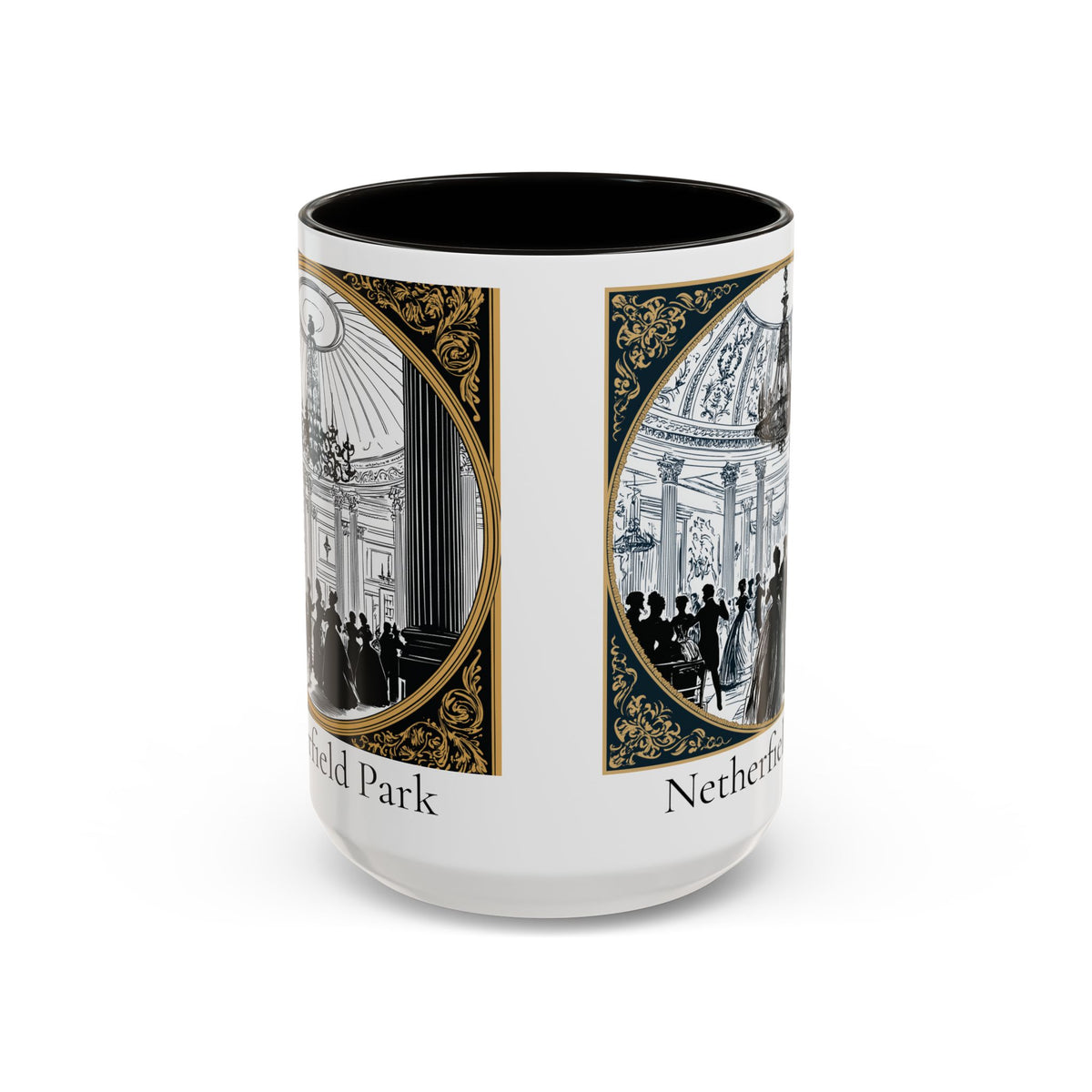 Netherfield Park Ballroom Scene Mug | 11oz 15oz Color Accent