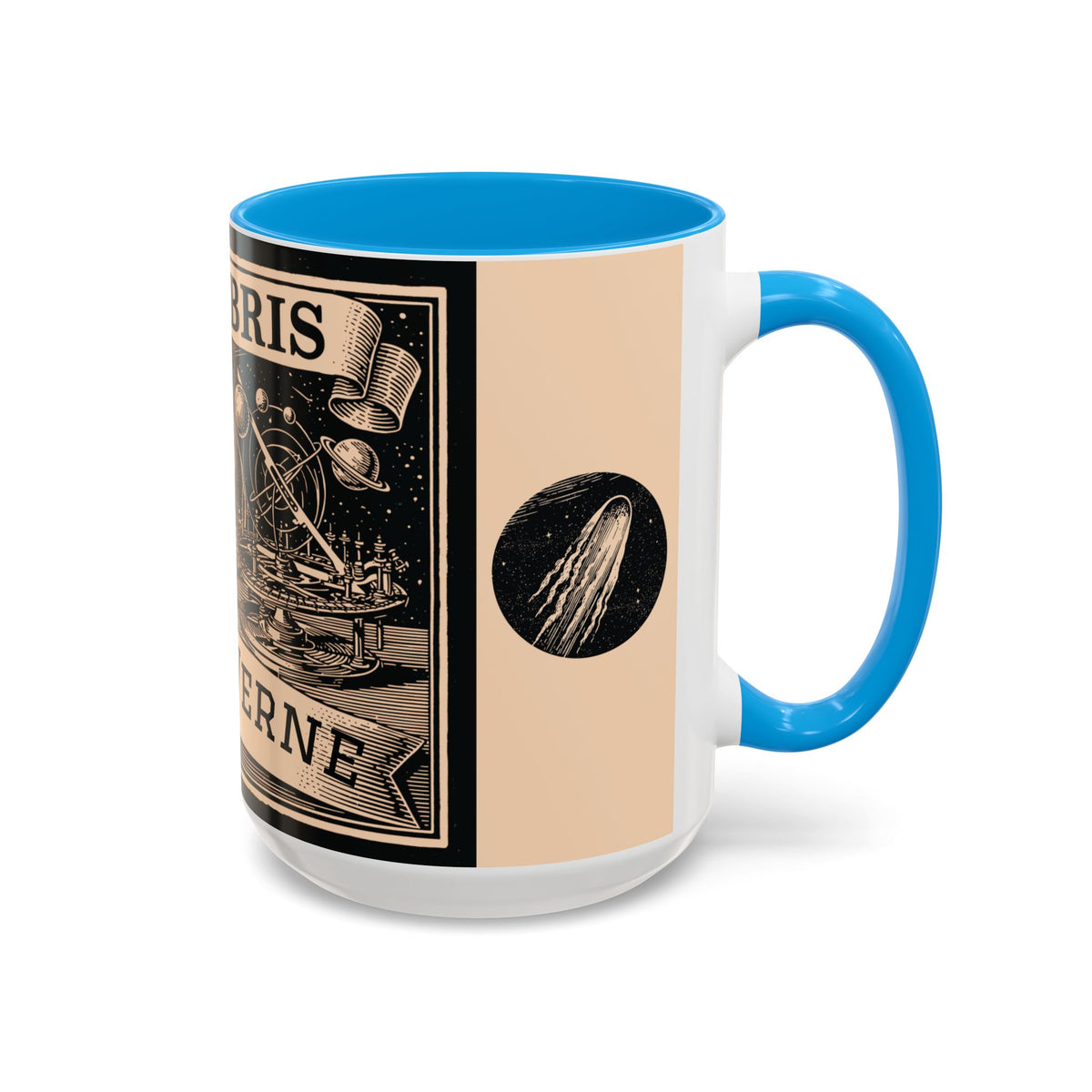 Jules Verne Ex Libris Vintage Science Fiction Coffee Mug (11oz & 15oz)