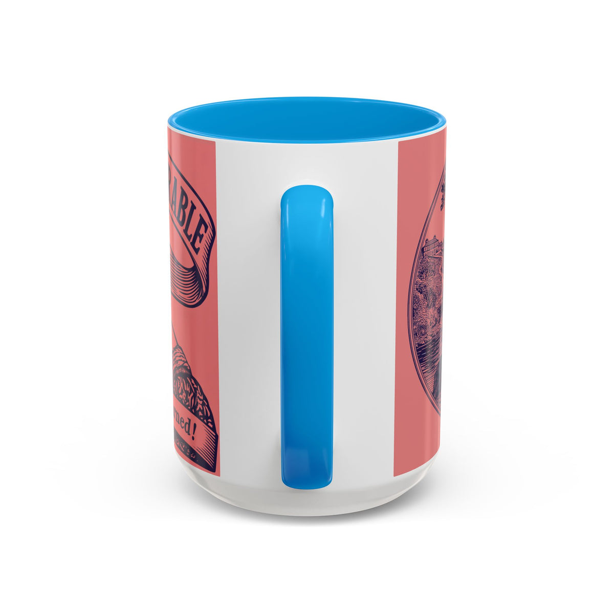 Barely Tolerable Vintage Portrait Mug — Funny Retro Coffee Cup (11oz/15oz)