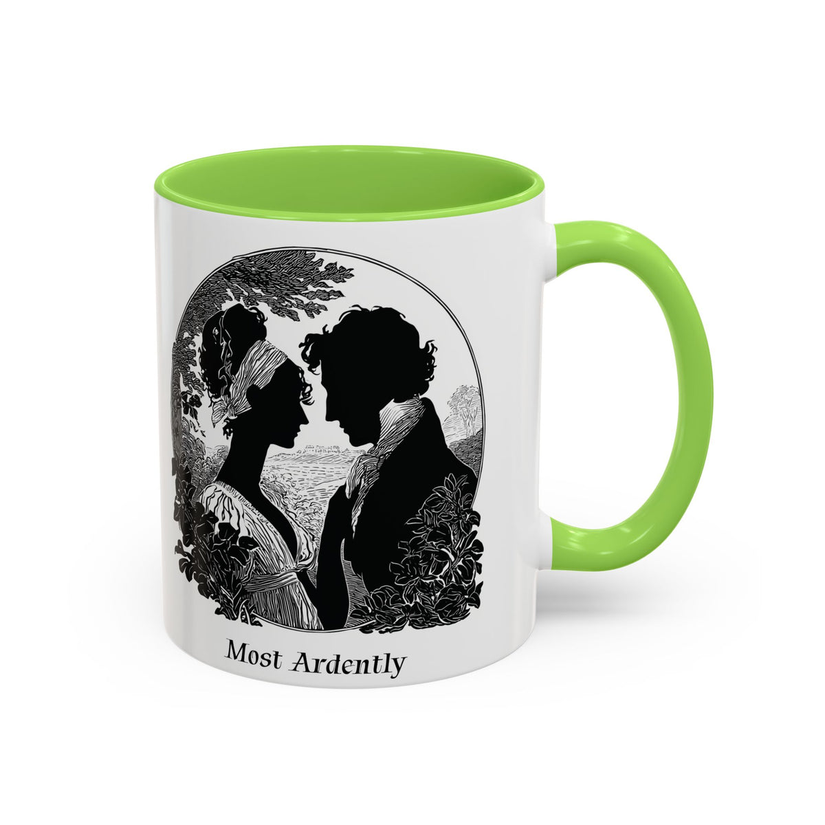 Regency Silhouette 'Most Ardently' Mug, Ceramic Coffee Mug | 11oz or 15oz