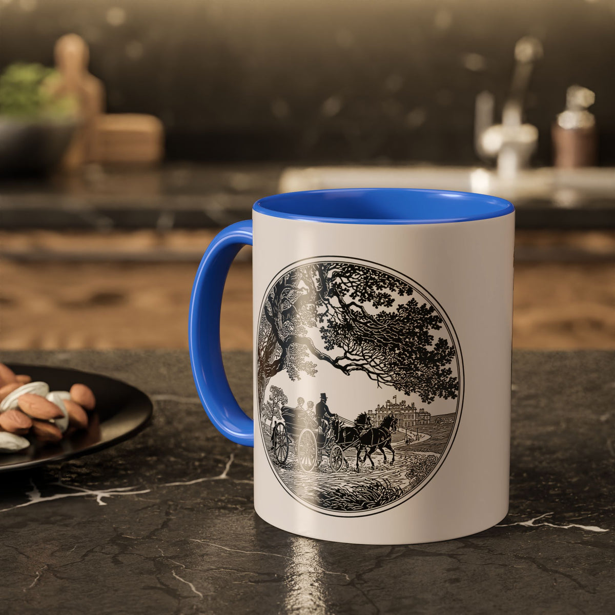 Romantic Vintage Silhouette Mug — "Most Ardently" Tea Coffee Cup (11oz/15oz)