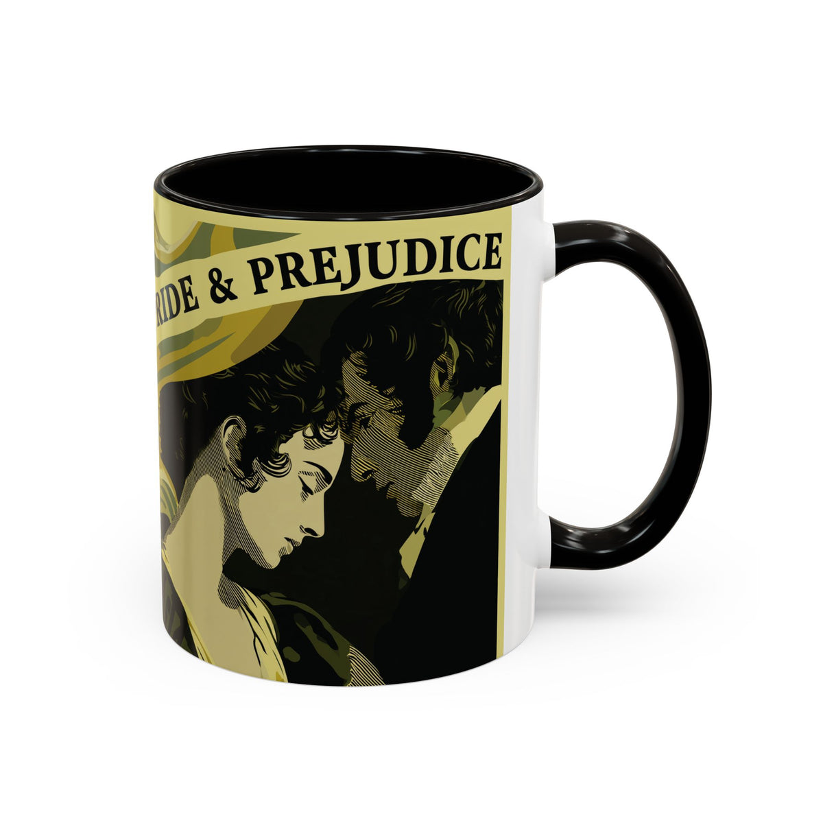 Pride & Prejudice Ceramic Mug – Jane Austen Vintage Romance Coffee Cup