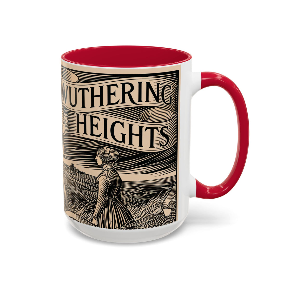 Wuthering Heights Literary Ceramic Mug — Classic Book Cover Coffee Cup (11oz/15oz)