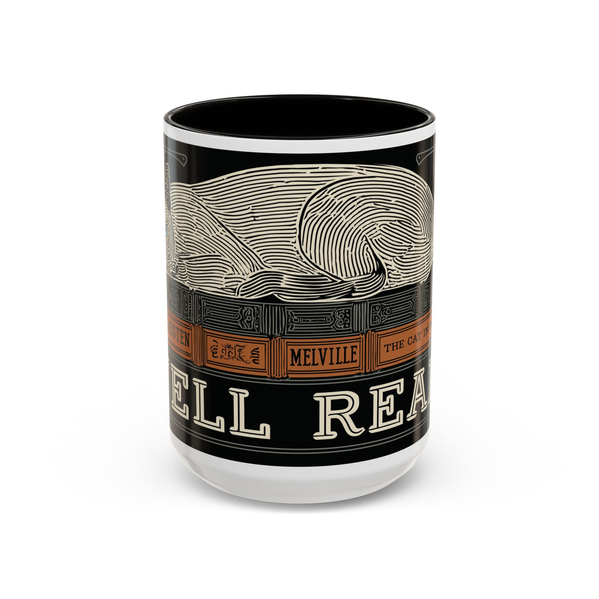 Bookstore Cat-Well Read Cat Mug | Literary Cat Stack Mug
