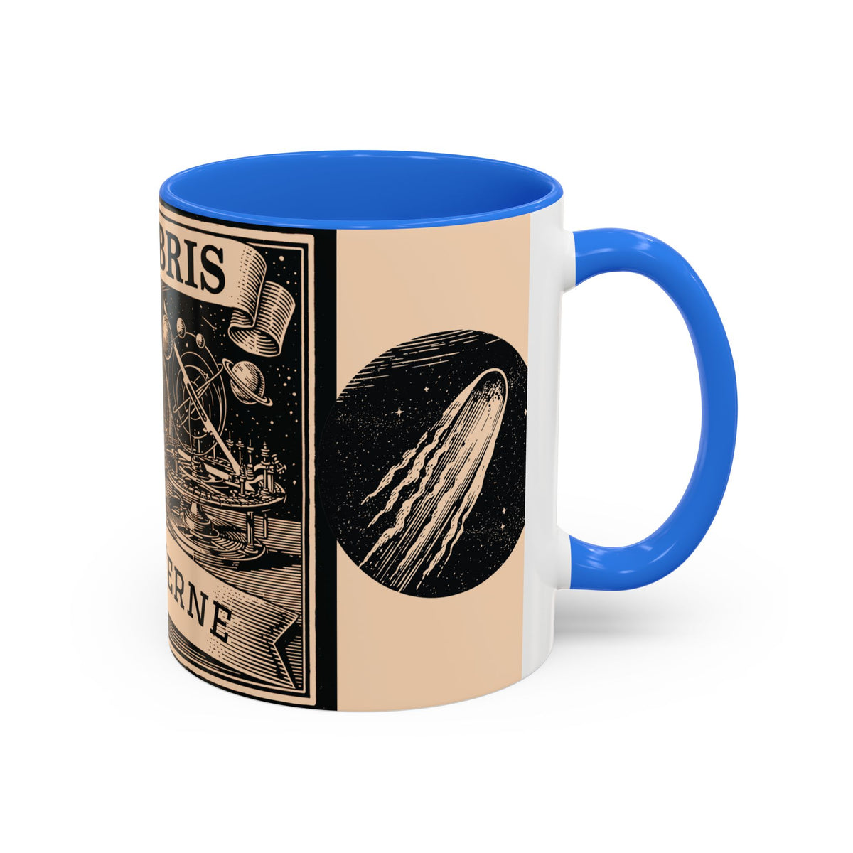 Jules Verne Ex Libris Vintage Science Fiction Coffee Mug (11oz & 15oz)