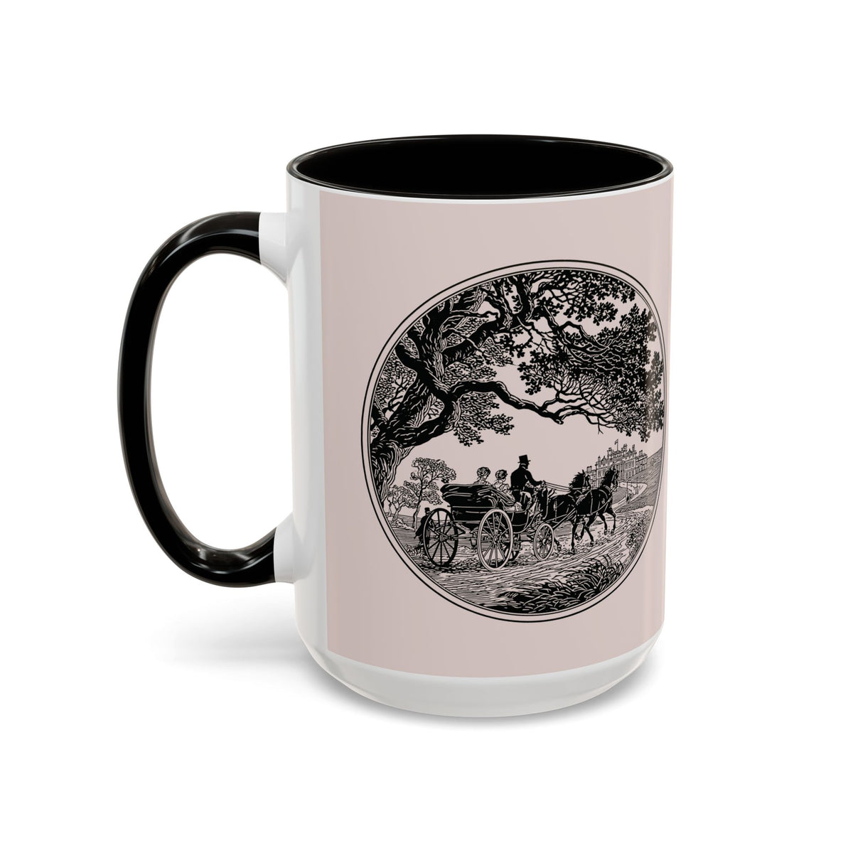 Romantic Vintage Silhouette Mug — "Most Ardently" Tea Coffee Cup (11oz/15oz)