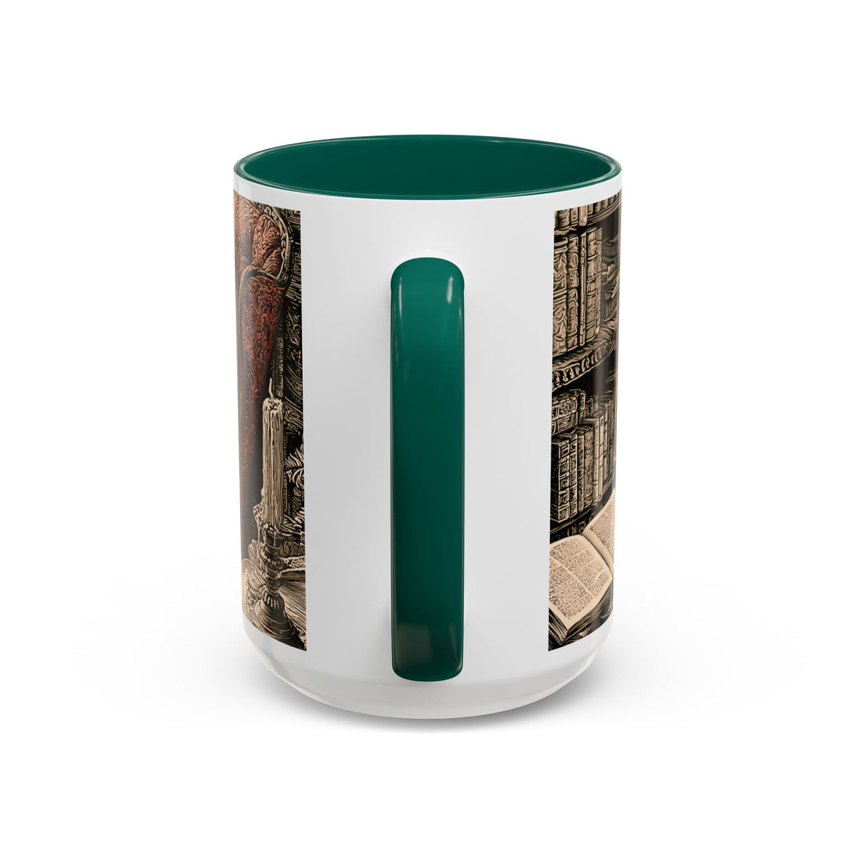 Edgar Allan Poe Raven Portrait Mug | Ceramic Coffee Cup