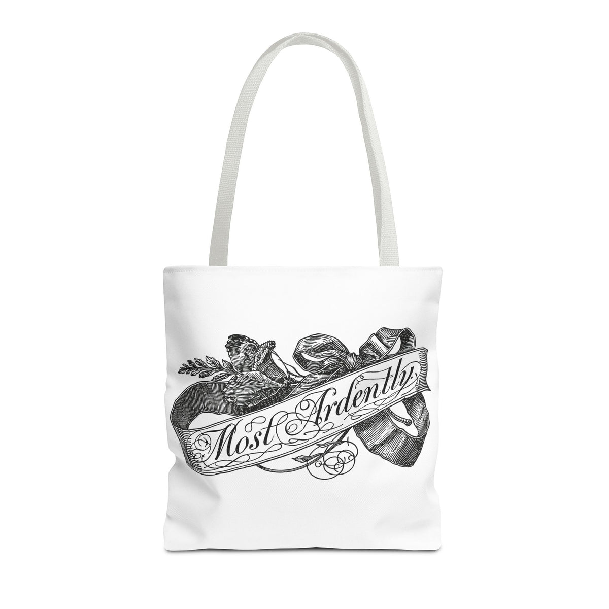 Regency Ribbon Banner Tote — Most Ardently