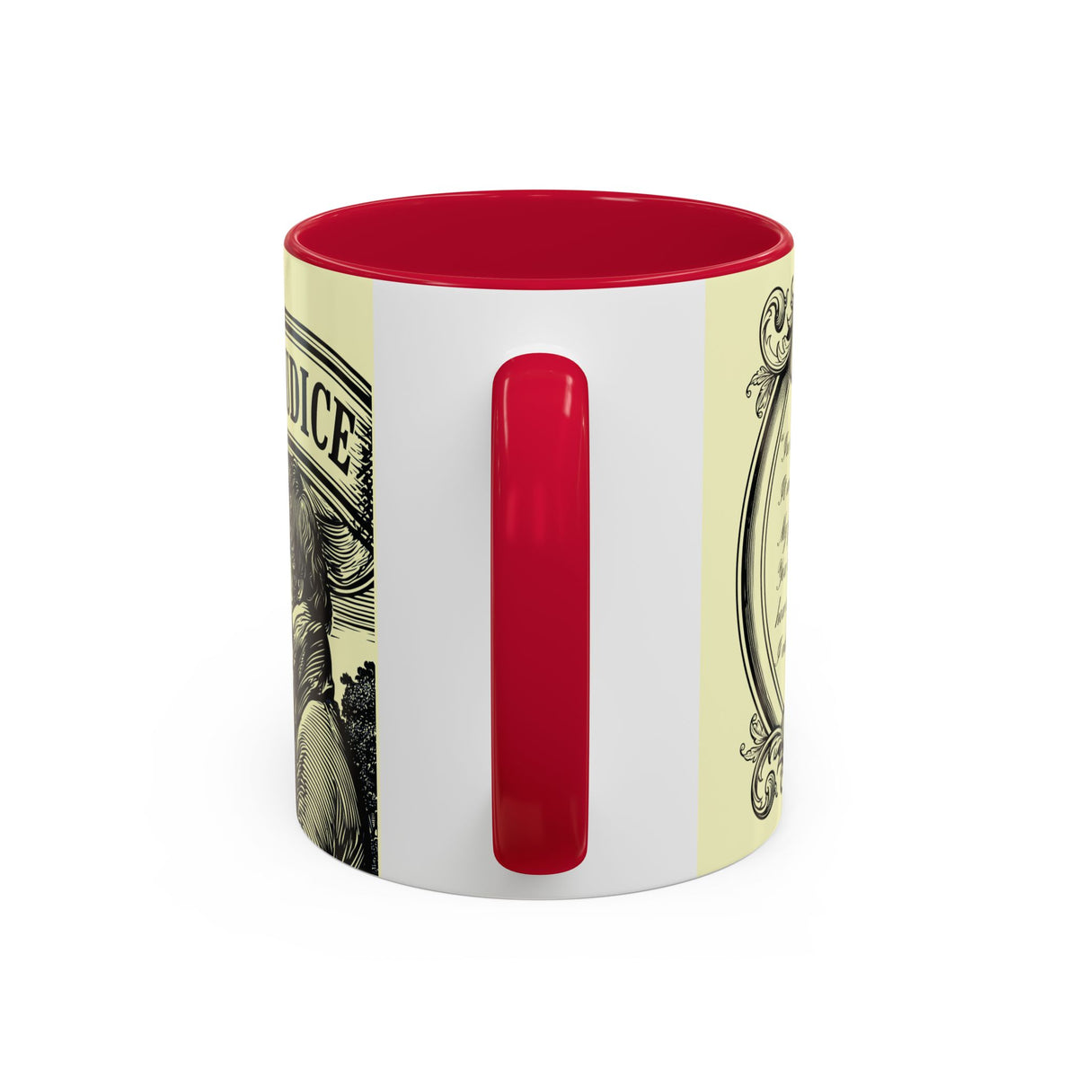 Pride & Prejudice Vintage Illustration Ceramic Mug — Mr. Darcy at Pemberley with Quote (11oz/15oz)