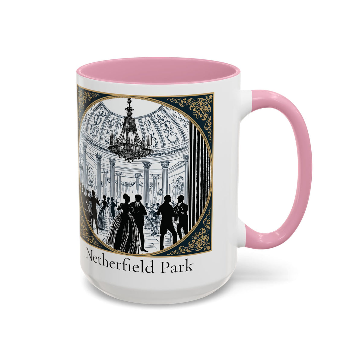 Netherfield Park Ballroom Scene Mug | 11oz 15oz Color Accent