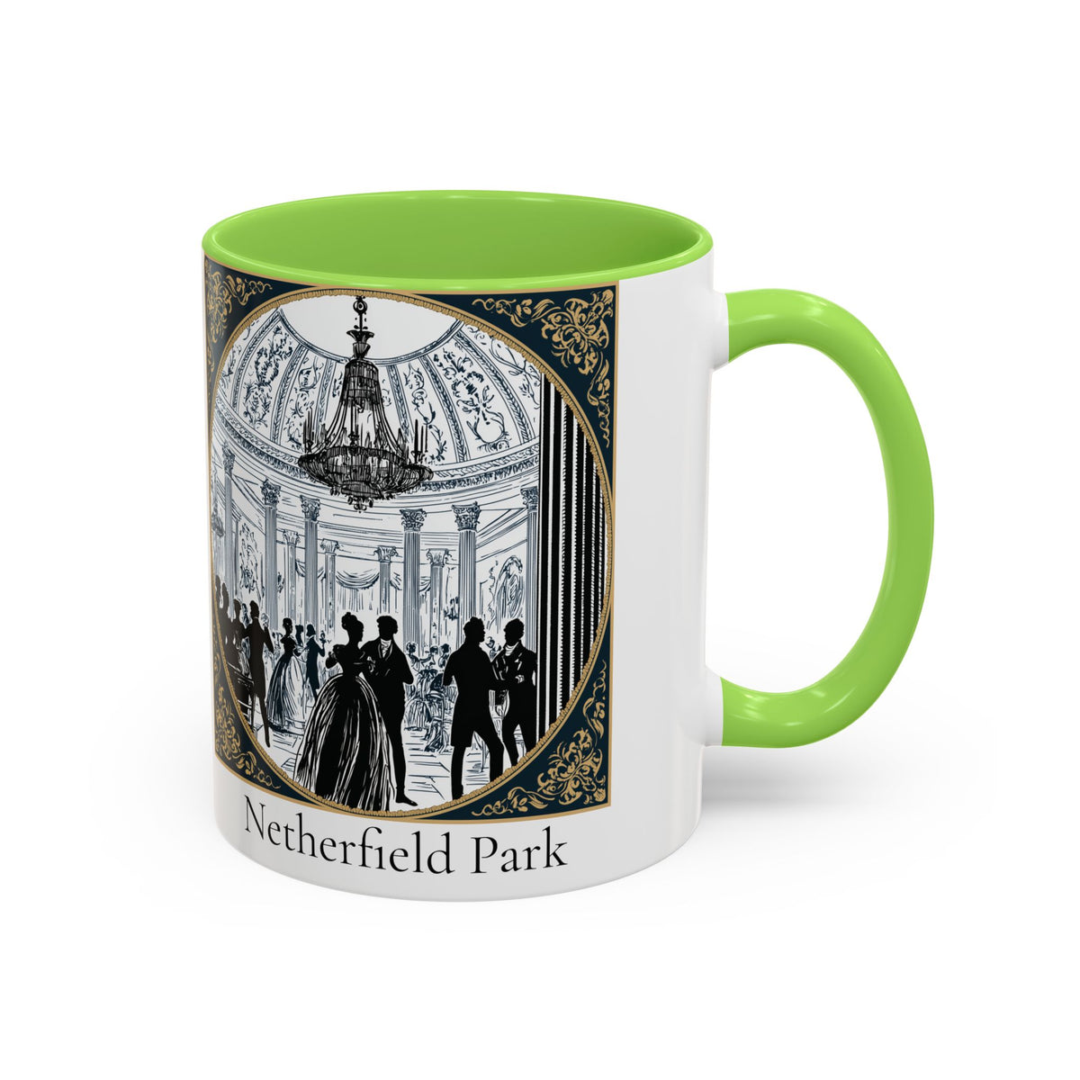 Netherfield Park Ballroom Scene Mug | 11oz 15oz Color Accent