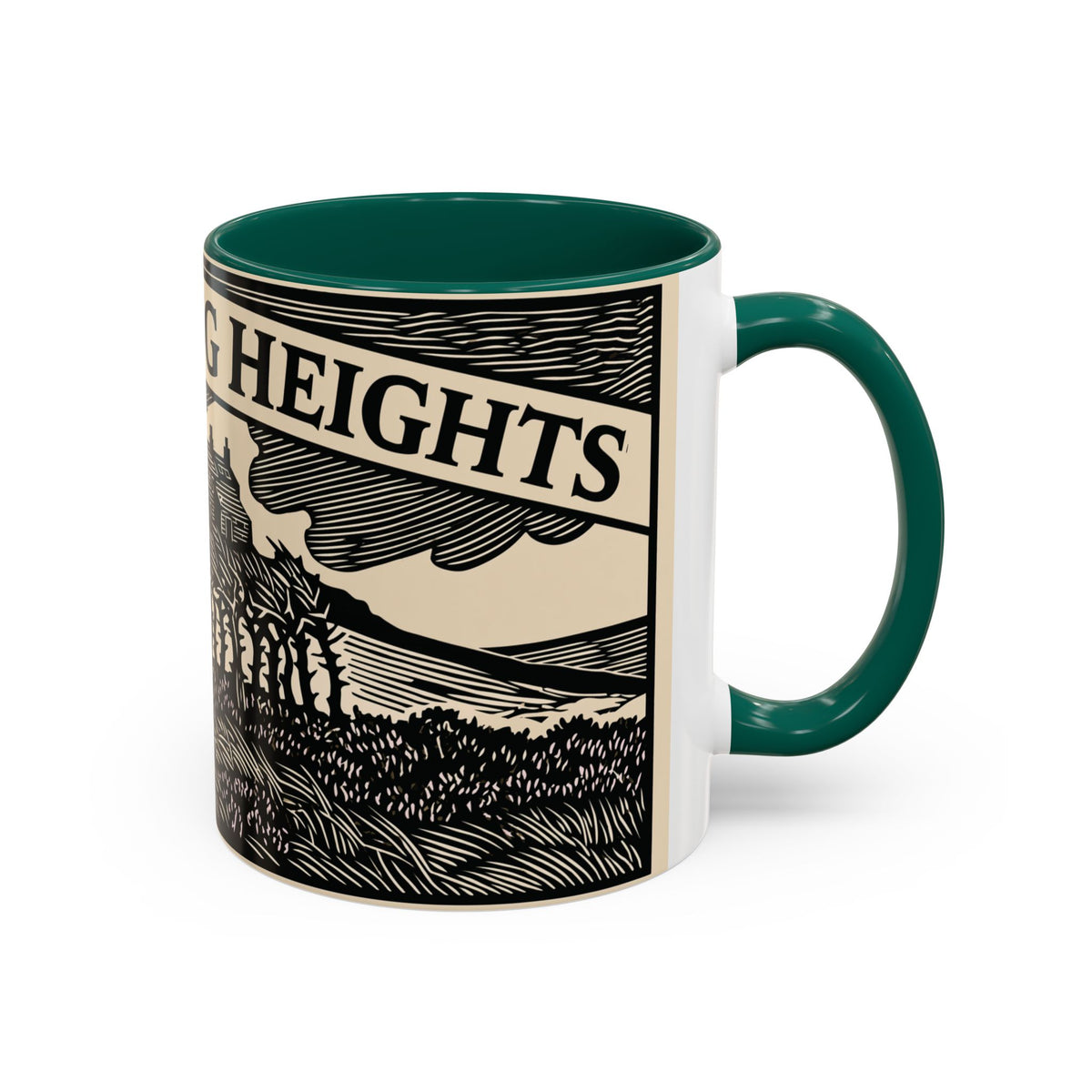 Wuthering Heights Coffee Mug | Emily Brontë Literary Design Mug
