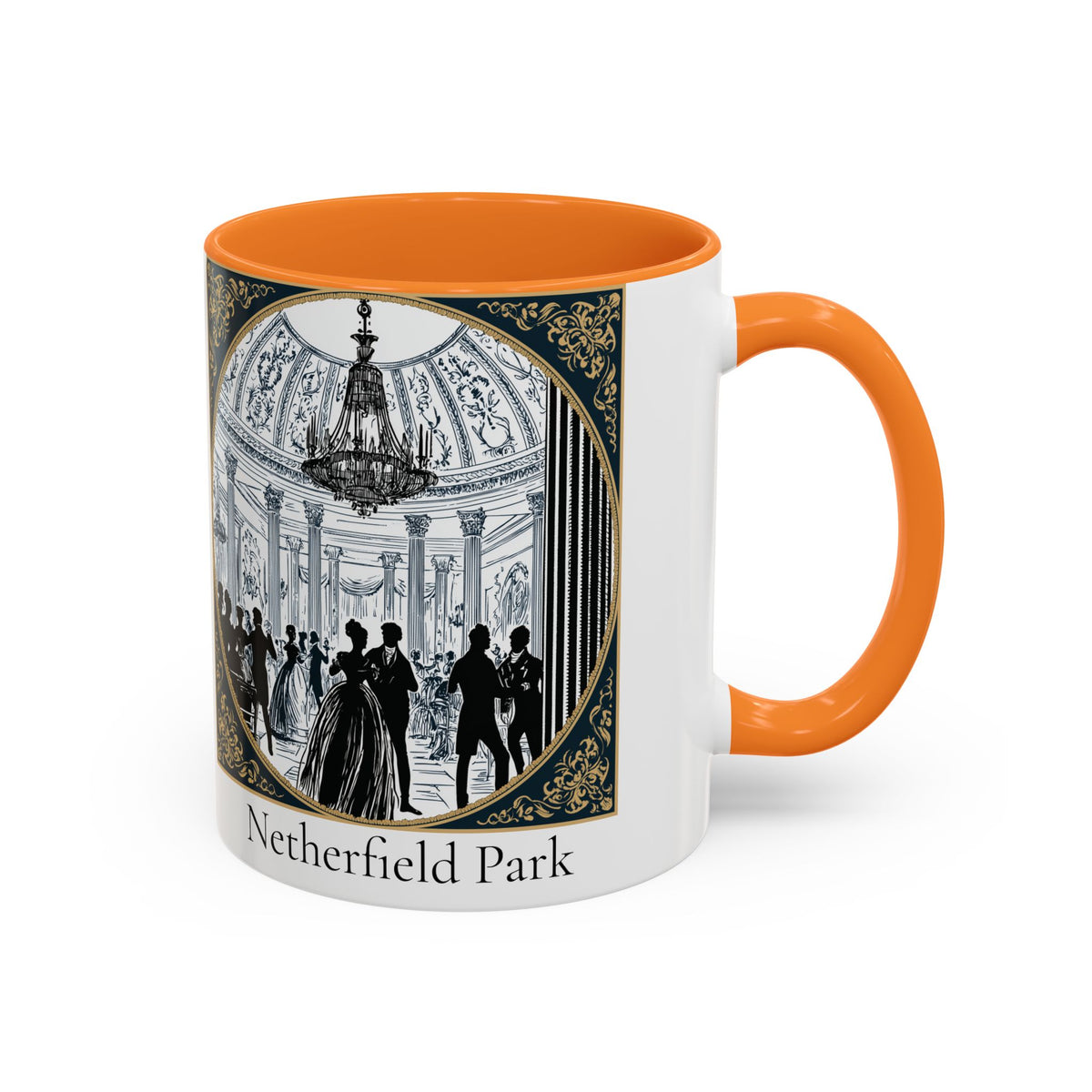 Netherfield Park Ballroom Scene Mug | 11oz 15oz Color Accent