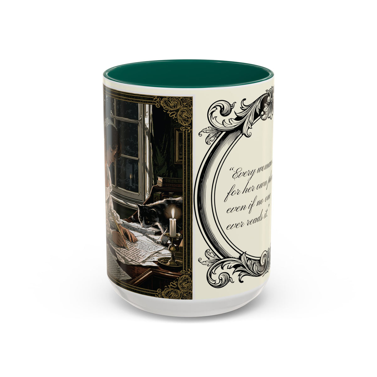 Jane Austen Quote Mug — “Every woman should write...” (11oz & 15oz)