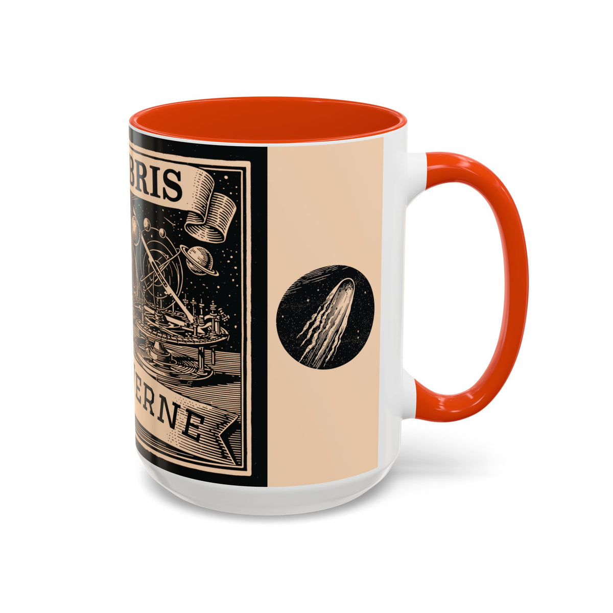 Jules Verne Ex Libris Vintage Science Fiction Coffee Mug (11oz & 15oz)