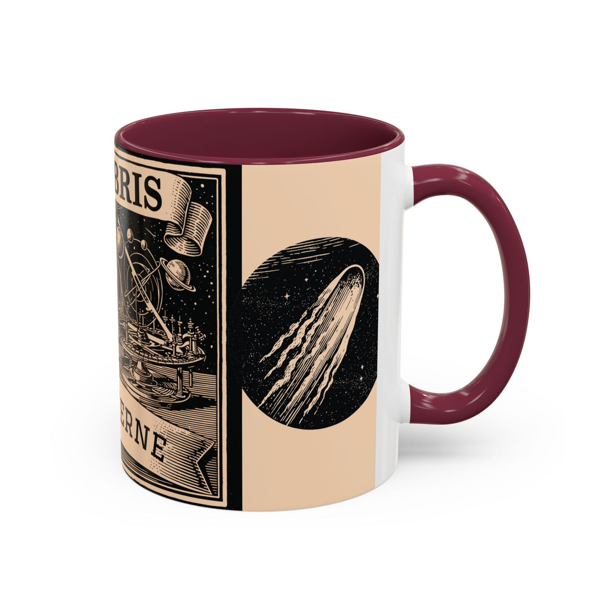 Jules Verne Ex Libris Vintage Science Fiction Coffee Mug (11oz & 15oz)
