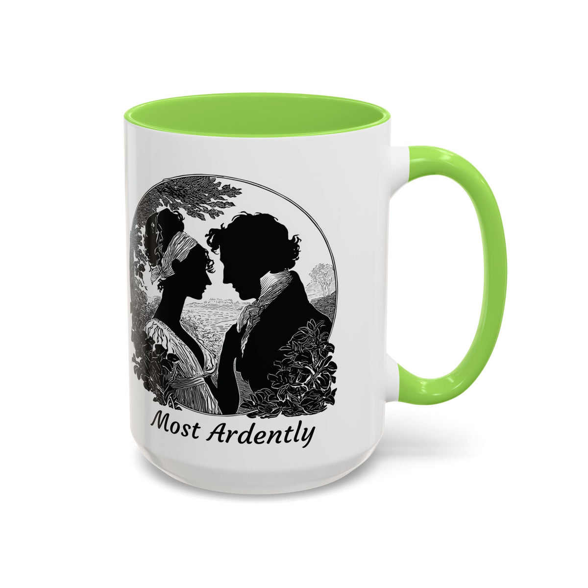 Regency Silhouette 'Most Ardently' Mug, Ceramic Coffee Mug | 11oz or 15oz