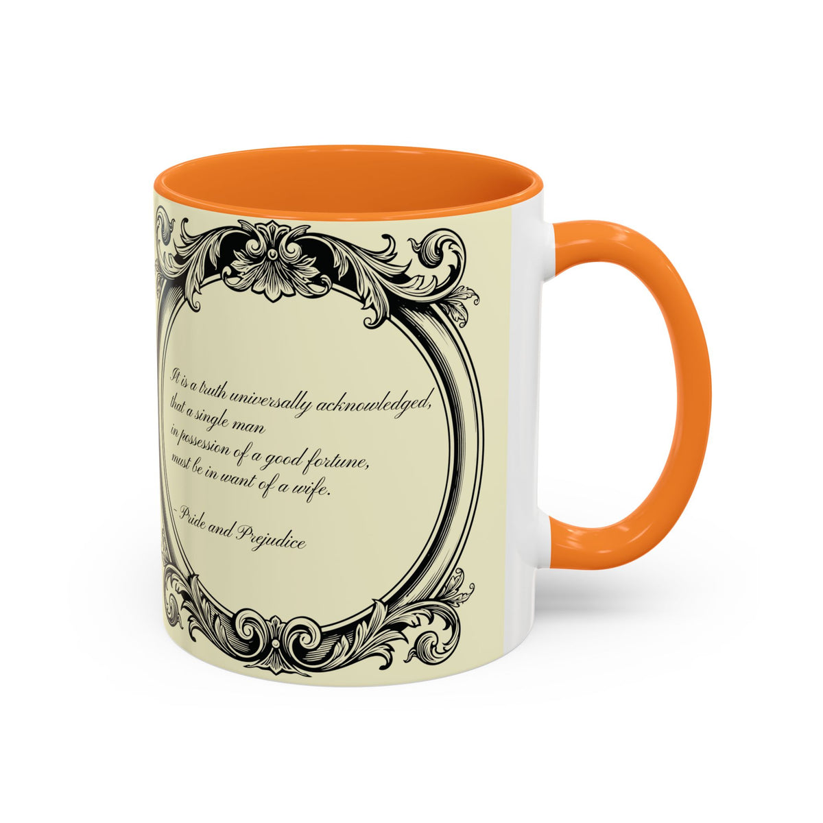 Pride and Prejudice Quote Mug — “Mr. Darcy at Pemberley” Vintage Jane Austen Coffee Cup (11oz/15oz)