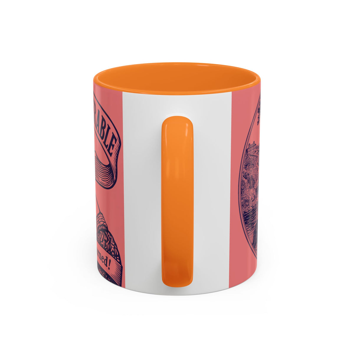 Barely Tolerable Vintage Portrait Mug — Funny Retro Coffee Cup (11oz/15oz)