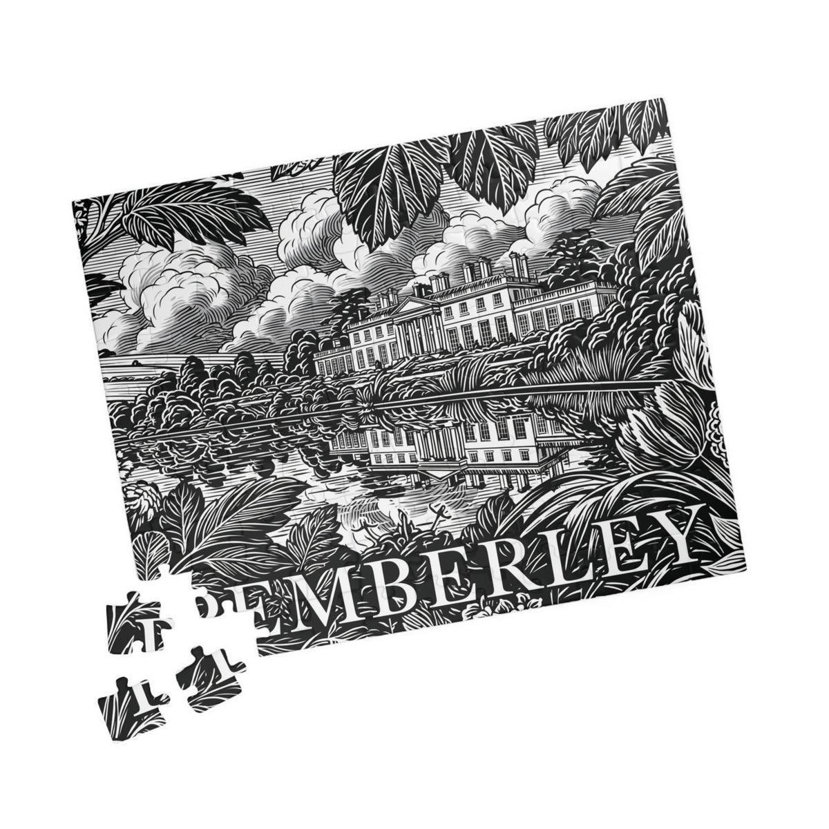 Pemberley Estate Illustration Puzzle | Landscape Jigsaw 110–1014 pieces