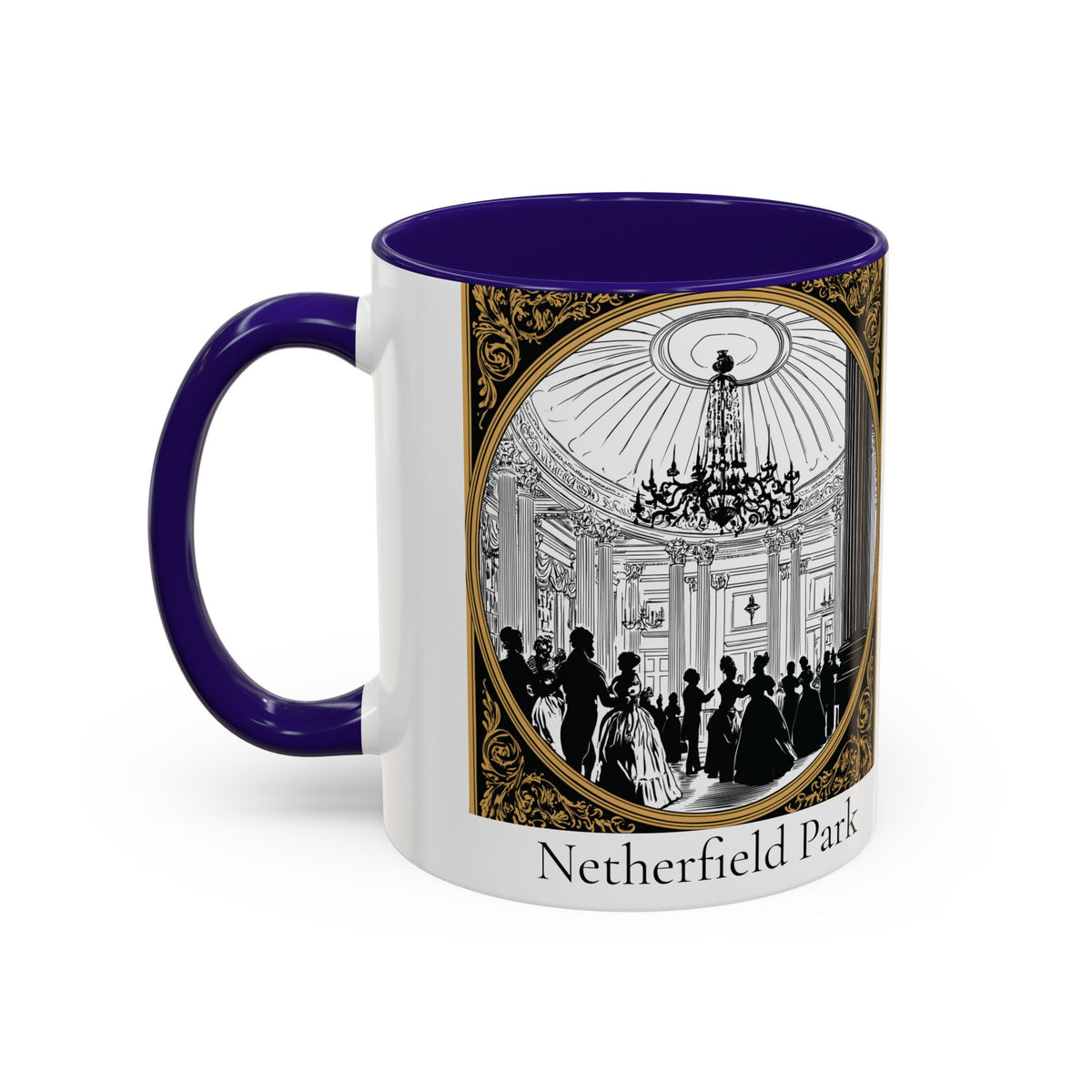 Netherfield Park Ballroom Scene Mug | 11oz 15oz Color Accent