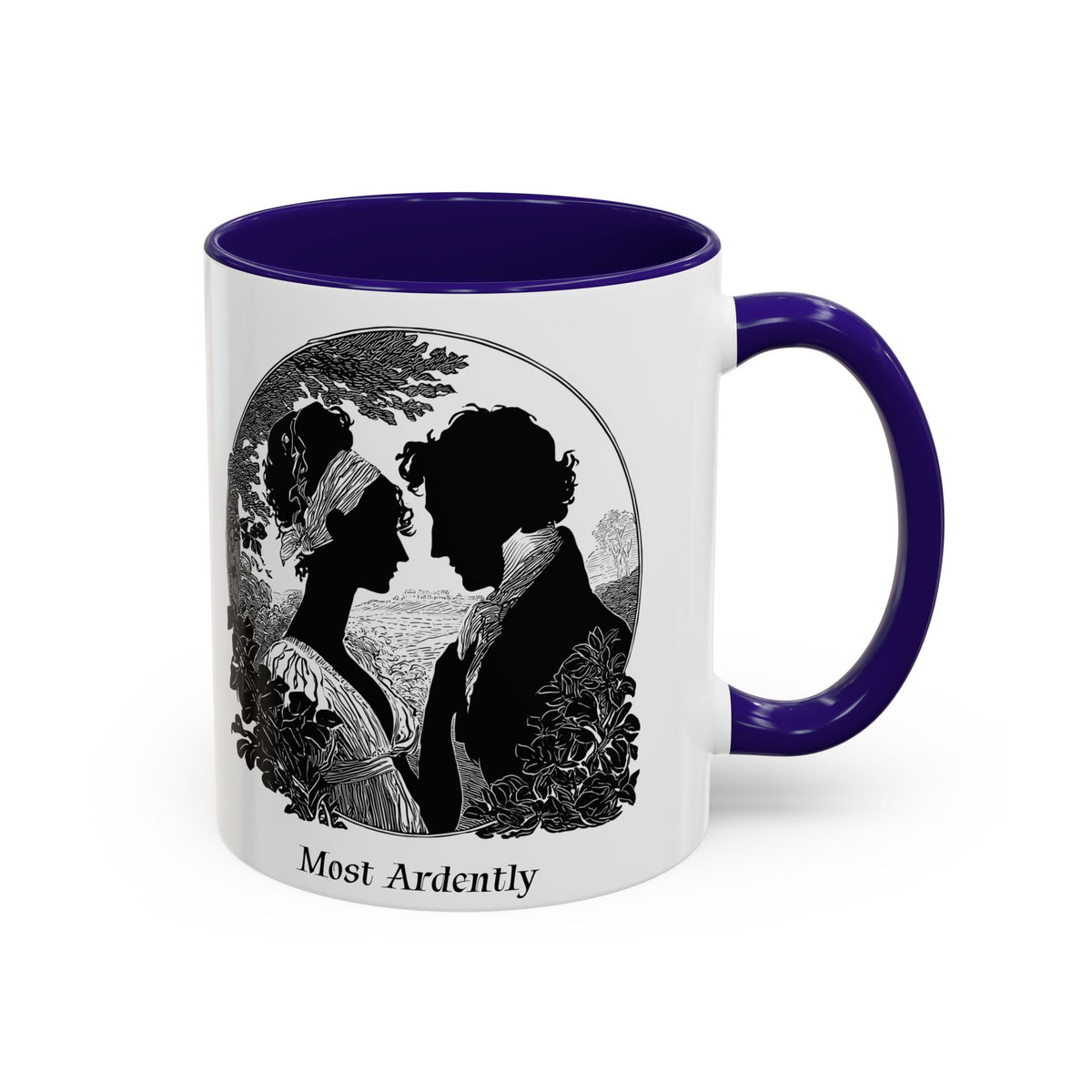 Regency Silhouette 'Most Ardently' Mug, Ceramic Coffee Mug | 11oz or 15oz