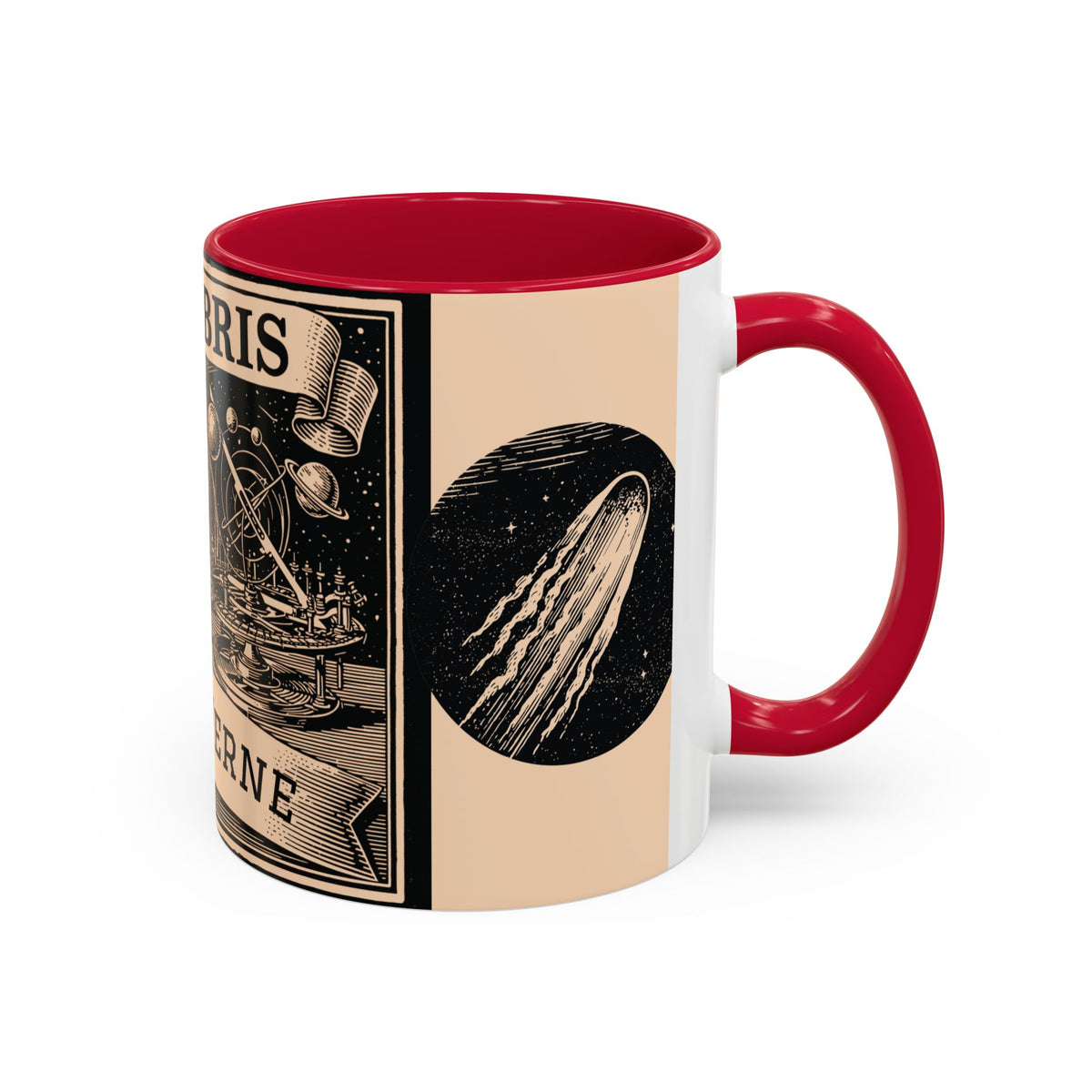 Jules Verne Ex Libris Vintage Science Fiction Coffee Mug (11oz & 15oz)