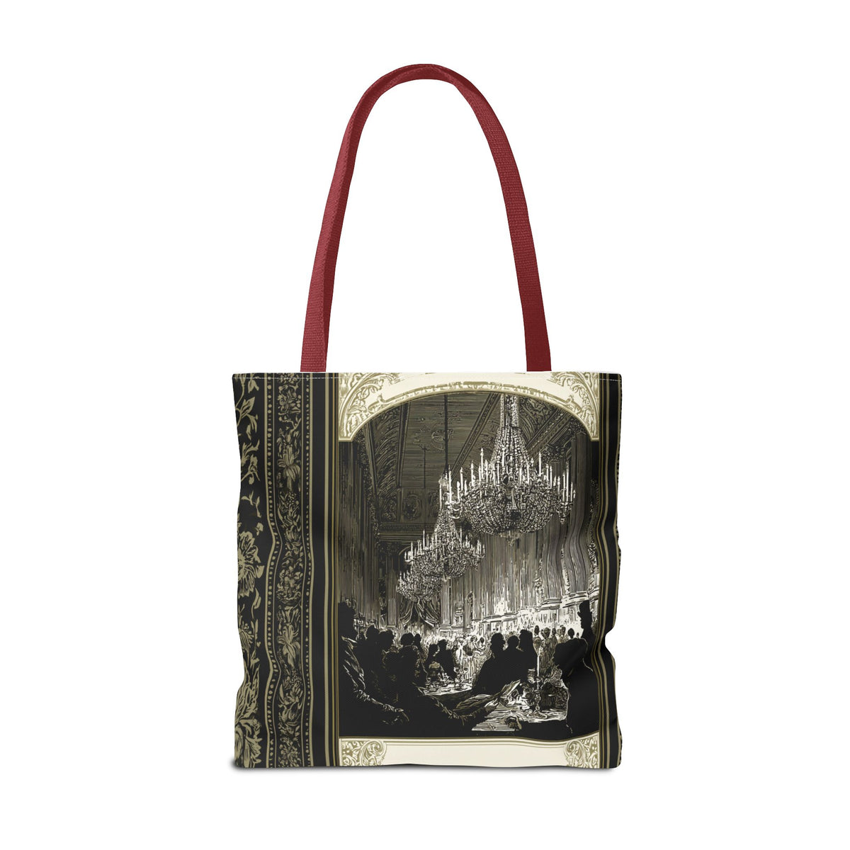 Regency Ballroom Chandelier Tote Bag | Vintage Ballroom Scene