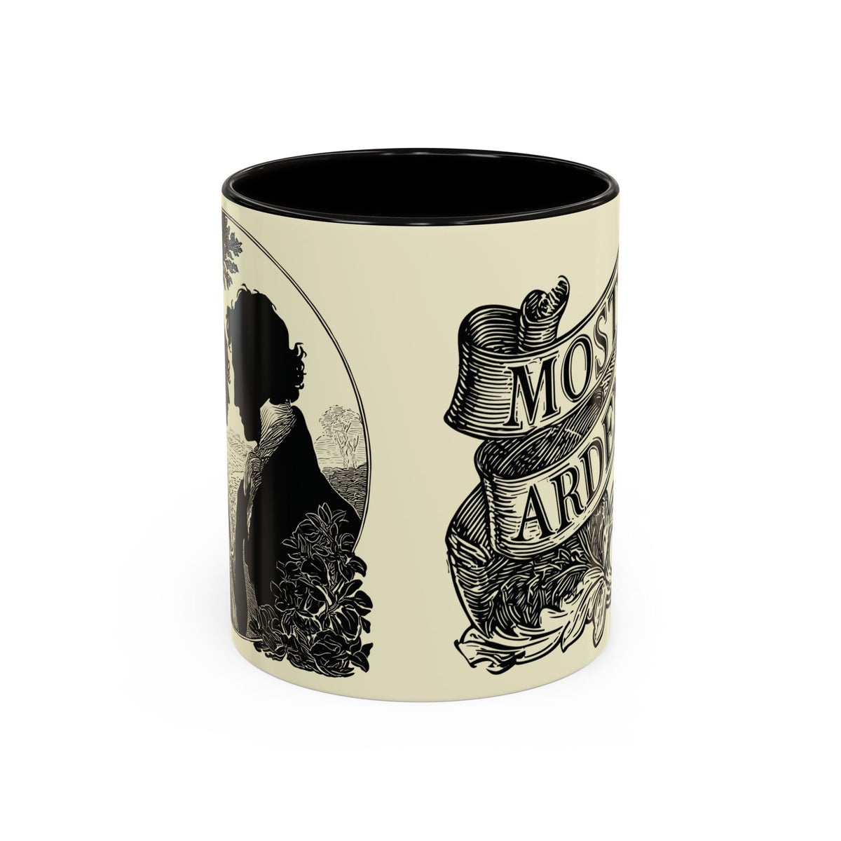 Most Ardently Floral Coffee Mug — Vintage Romantic Quote Mug (11oz & 15oz)