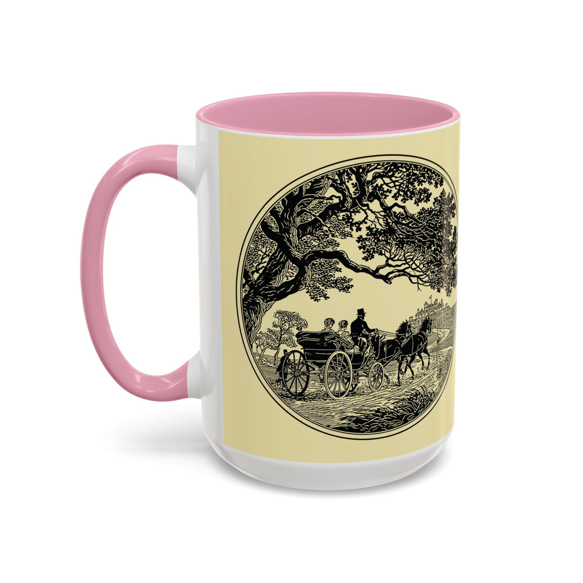 Vintage 'Barely Tolerable' Illustration Coffee Mug (11oz/15oz)